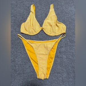 NEW Cabana del sol yellow bikini set